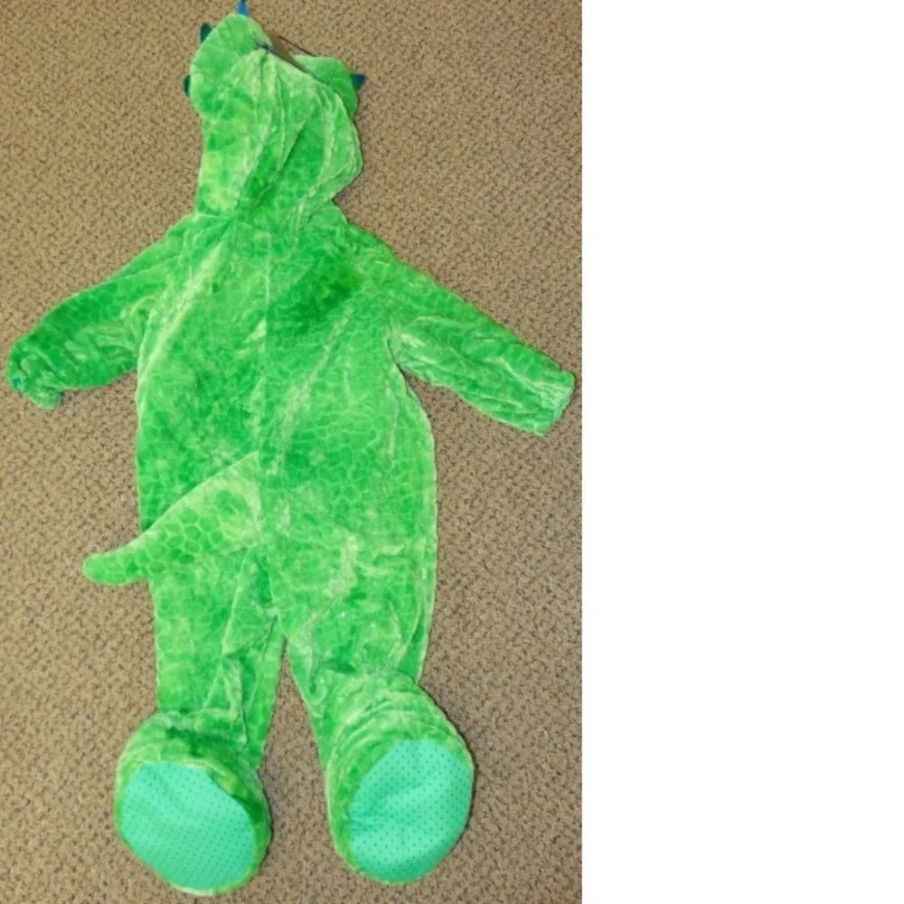 Dinosaur Triceratops 6/12 months Halloween Costume 1 Pc Hooded Jumpsuit Baby